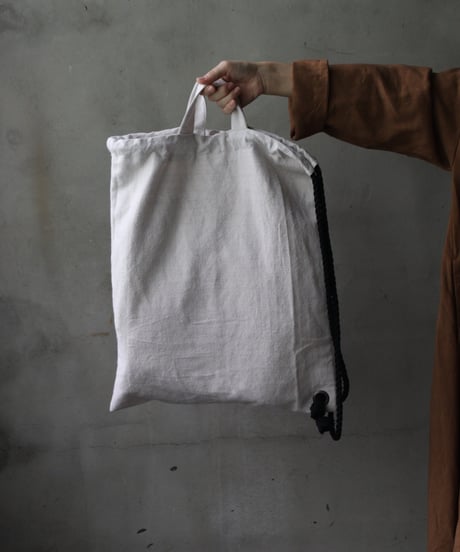 cavane キャヴァネ /  Rope sack linen&cottonバッグ/ ca-25136