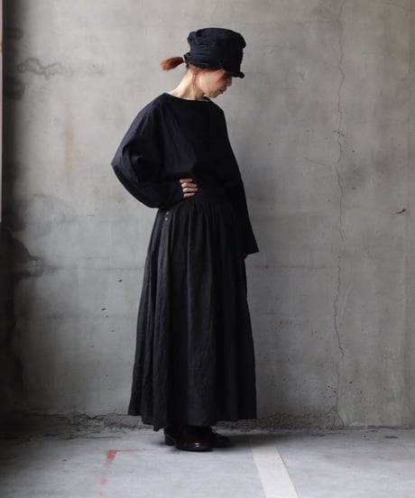 cavane キャヴァネ / Tunic long-sleeve Cotton100Jacquardシャツ / ca-26025