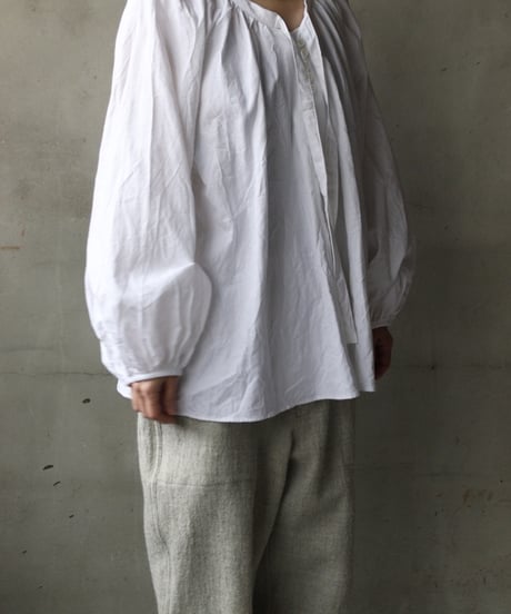 cavane キャヴァネ / Raglan puff-sleeve blouse Jacquardブラウス / ca-26021