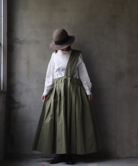 NATIVE VILLAGE ネイティブヴィレッジ / No.4/ Rustle of trees ショルダープリーツスカート / na-25004
