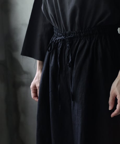 cavane キャヴァネ / Wide Petti Pants Linenパンツ/ca-25091