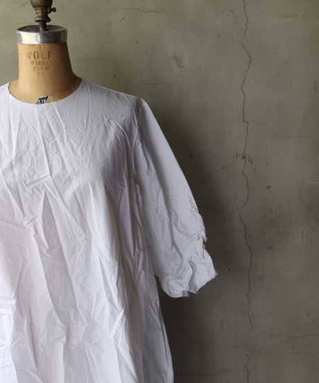 SCHA シャー/ Round Neck 3/4 Sleeve Dress Short "12B-OE" / Sc-24009 (Art#1796)