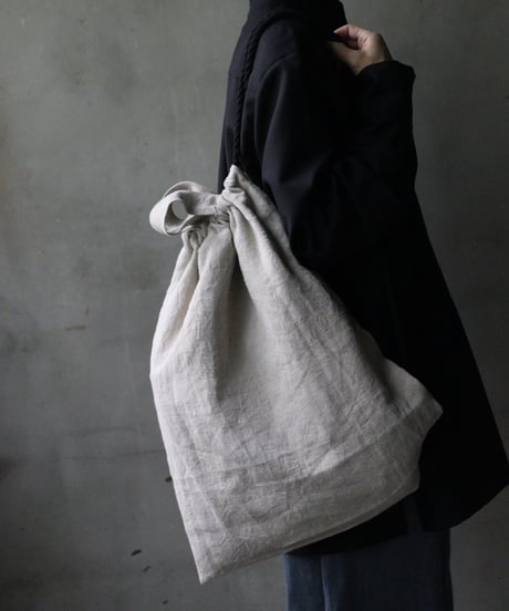 cavane キャヴァネ / Rope sack linen100バッグ/ ca-25135