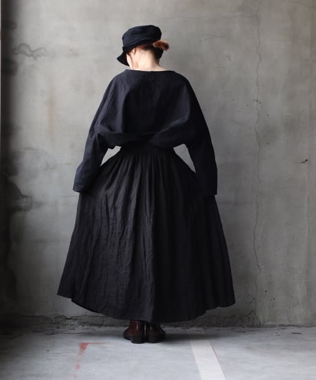 cavane キャヴァネ / Tunic long-sleeve Cotton100Jacquardシャツ / ca-26025