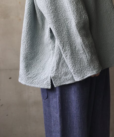 cavane キャヴァネ / Tunic long-sleeve Cotton&Woolシャツ / ca-25152