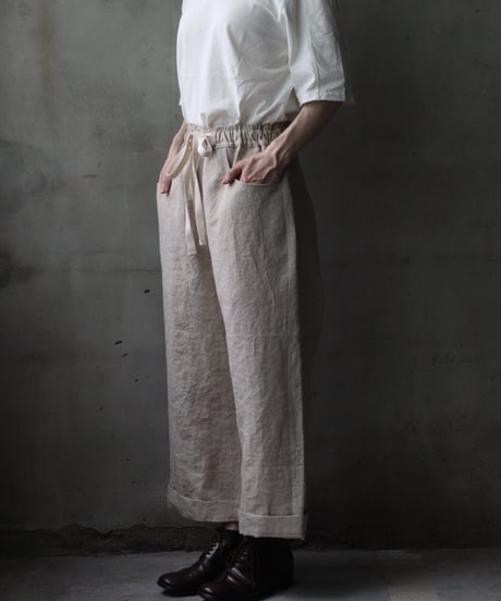 der antagonist デ アンタゴニスト / Trousers Linen100パンツ/ P20BLEC25