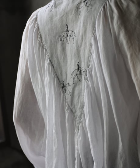 cavane キャヴァネ / Collarless raglan linen100 blouseブラウス / ca-25134
