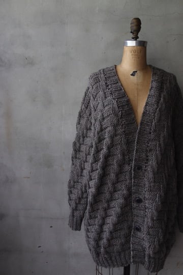 Biek verstappen ニット BIEK VERSTAPPEN / HAND KNITTED CARDIGAN手編みニット /