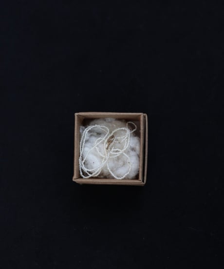 Antonia Rossi (Antomoon)/ Antique Tiny freshwater pearls Necklace with 18K button ネックレス / An-26000