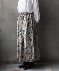 cavane キャヴァネ / Gatehered Petti Skirt linen&Cottonスカート/ ca-26049