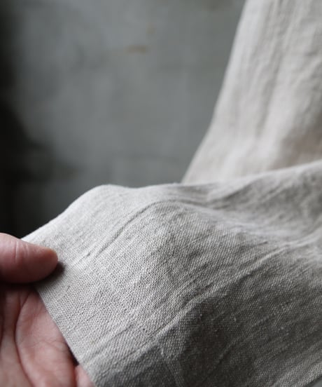 klauseクロイゼ / Belarus linen Loose Fitting Tapered Trousers (綾織/中厚手) / kla-24014