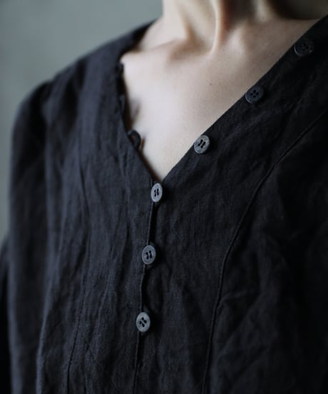 キャヴァネ　cavane リネン　ブラウス　ベージュ　Ｆ　長袖 キャヴァネcavane リネンブラウスベージュF長袖