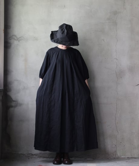 cavane キャヴァネ / Over Tuck Linen100 Dressワンピース / ca-25127