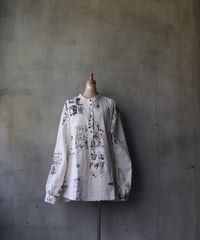 ALEKSANDR MANAMISアレクサンダーマナミ/ LES CREATURES TONGUE SHIRT ORNAMENTシャツ / am-25003