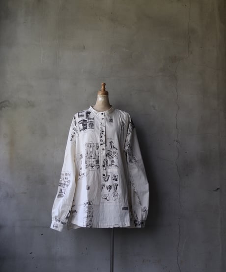 ALEKSANDR MANAMISアレクサンダーマナミ/ LES CREATURES TONGUE SHIRT ORNAMENTシャツ / am-25003