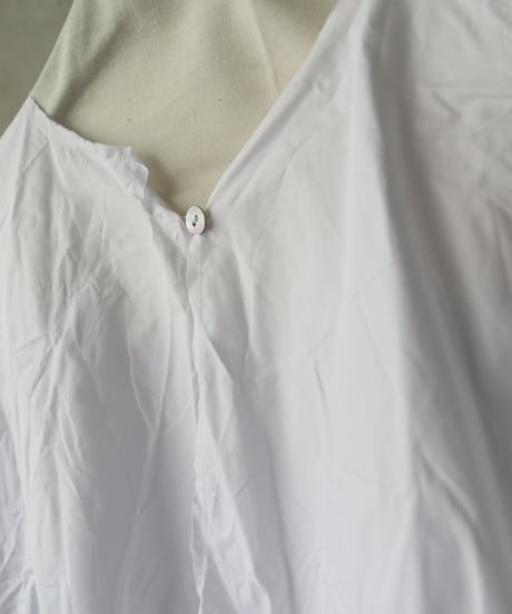 SCHA シャー/ Round Neck Open Front Volume Top" OE "-PAPER COTTON HEAVY- / Sc-23008 ( Art#1724)