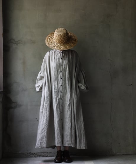 cavane キャヴァネ / Balloon sleeve dress linen100ワンピース / ca-25058
