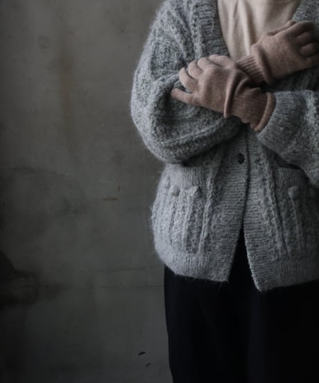 William Bruntonウィリアムブラントン / Cashmere Long Rib Cuff Gloves 手袋 / Wi-25002