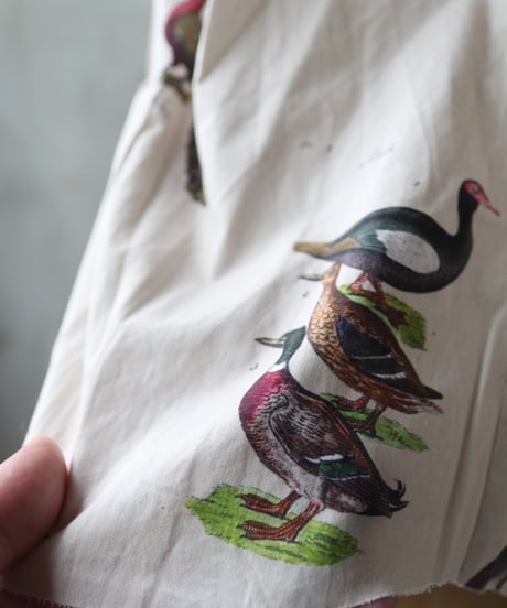 ALEKSANDR MANAMISアレクサンダーマナミ/ 1820 BIRD COLLARLESS SHIRTブラウス / am-24037