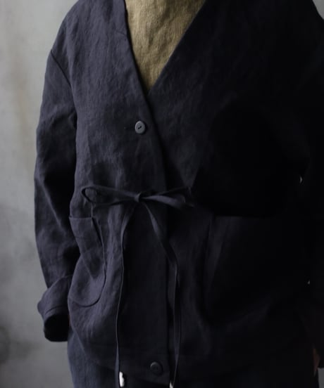 der antagonist デ アンタゴニスト / Potter Jacket linen100ジャケット/ J76BLSC26