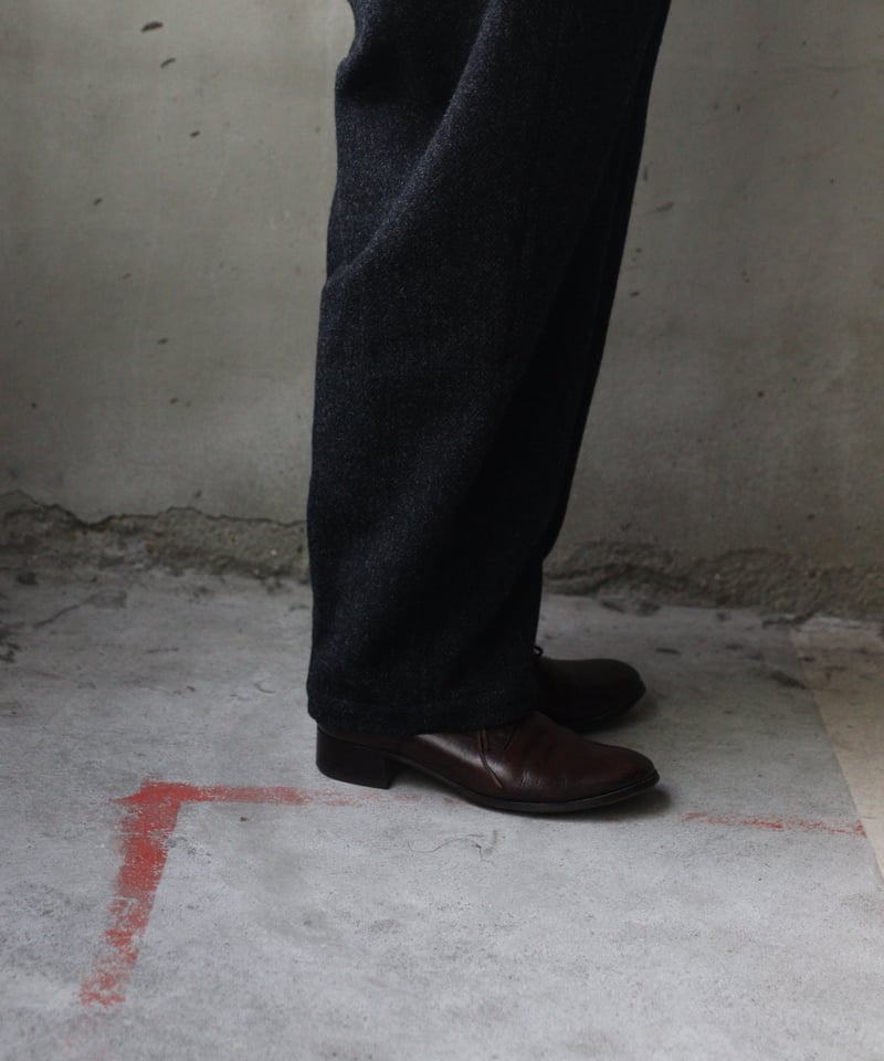 cavane キャヴァネ / Over-pants with suspender wool10