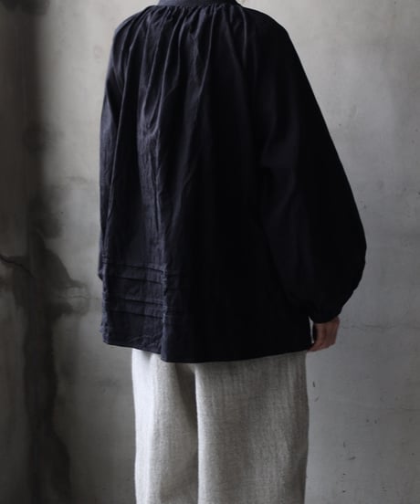 cavane キャヴァネ / Raglan puff-sleeve blouse Jacquardブラウス / ca-26022