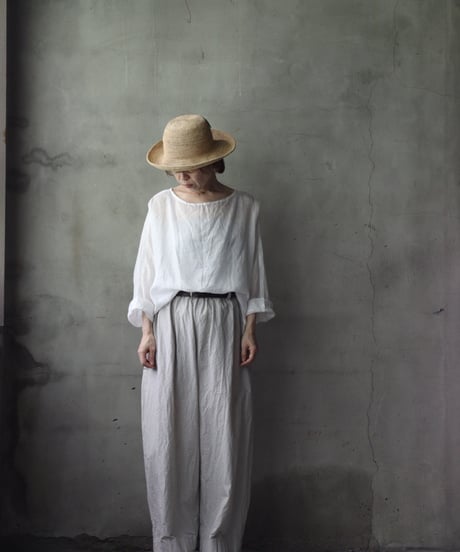 cavane キャヴァネ / Tunic long-sleeve Linen100シャツ / ca-26087