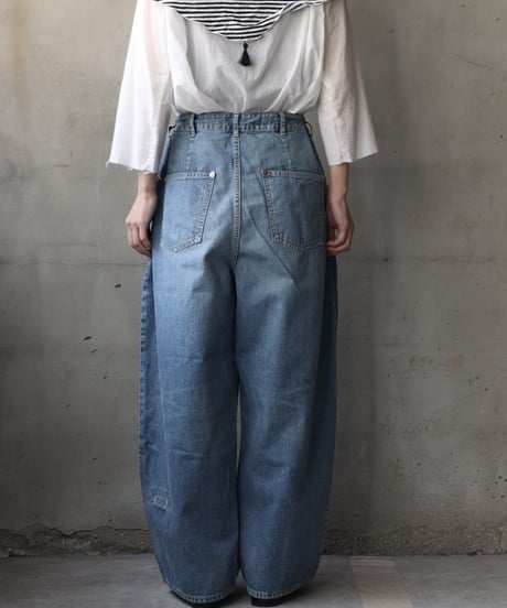 Dulcamaraドゥルカマラ / デニムシンプル2タックサイドPT UNISEX / dl-26008(D126-P553)