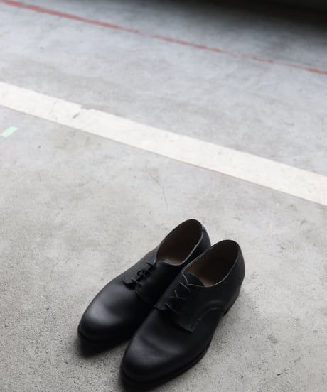 Euro select ユーロセレクト  / Dead stock French service Blucher plain toe革靴  / eu-22001