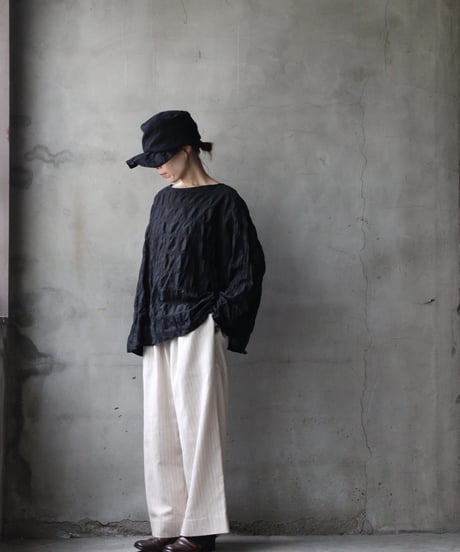 cavane キャヴァネ / St-Wide TrousersⅡ Cotton&Linenパンツ/ ca-26046