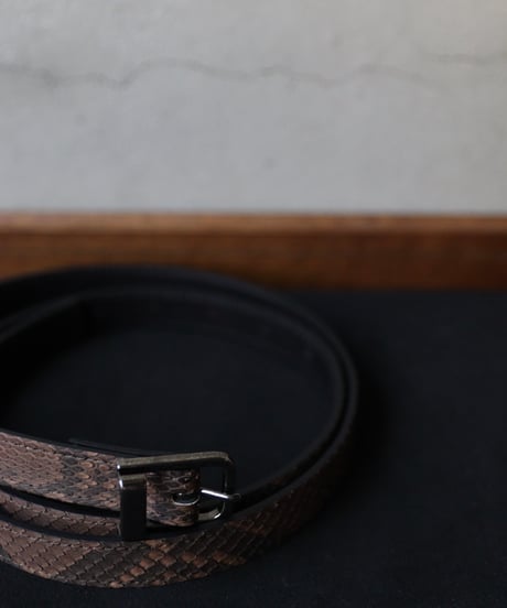 cavane キャヴァネ / #18Python Leather Beltベルト / ca-23503