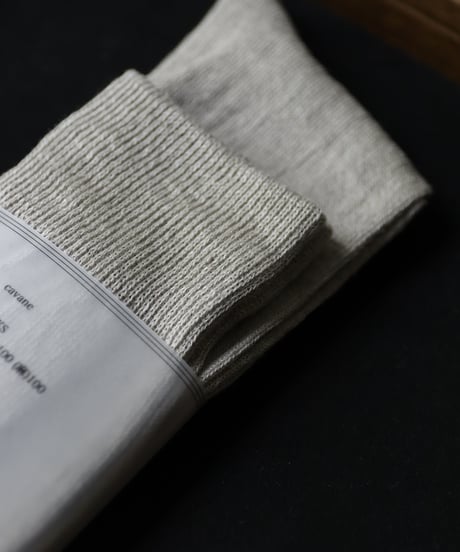 cavane キャヴァネ / Linen socksリネンソックス / ca-22803