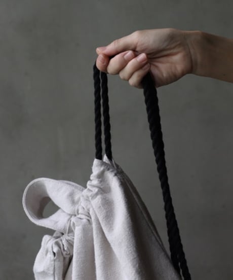 cavane キャヴァネ /  Rope sack linen&cottonバッグ/ ca-25136