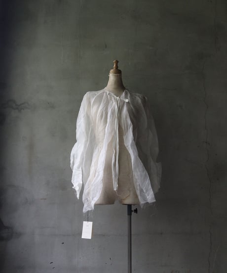 SCHA シャー/ Round Neck Open Volume Top " OE "-ORGANZA SILK- / Sc-23023 ( Art#1583)