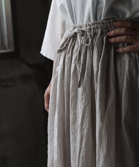 cavane キャヴァネ / Gatehered Petti Skirt Cotton100スカート/ca-25140