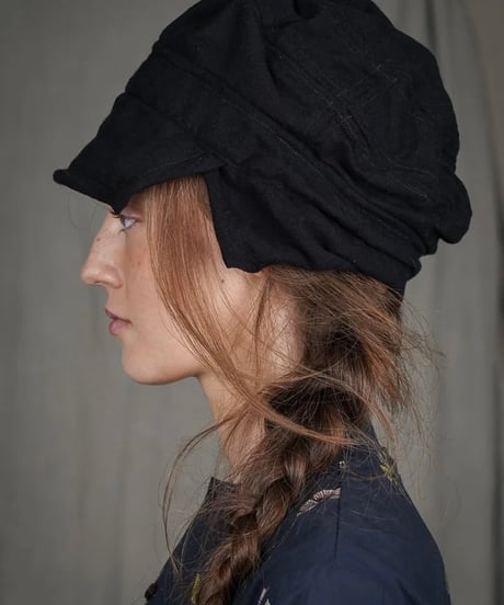 ALEKSANDR MANAMISアレクサンダーマナミ/ AM NEWSBOY CAP - CHECKED BLACK帽子/ am-25026