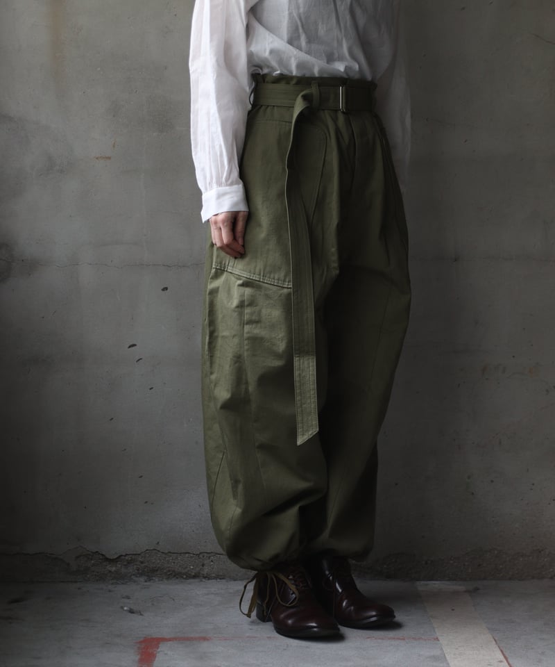 ⭐︎新品未使用⭐︎25ss ネイティブヴィレッジ　ダーツカーゴパンツ NATIVE VILLAGE ネイティブヴィレッジ / No.4/ Rustle of tre