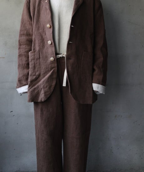 der antagonist デ アンタゴニスト / Belgian linen locksmith jacketジャケット /J30BLTB23/24