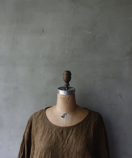 Au Vrai Chic/ Crew Shirt No Collar Long sleeve/ Au-24004