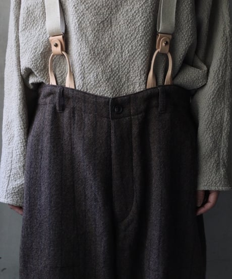 cavane キャヴァネ / Over-pants with suspender wool100パンツ / ca-25161