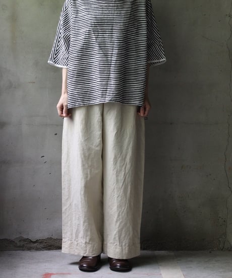 cavane キャヴァネ / Tunic half-sleeve Cotton/Linen100シャツ / ca-25080