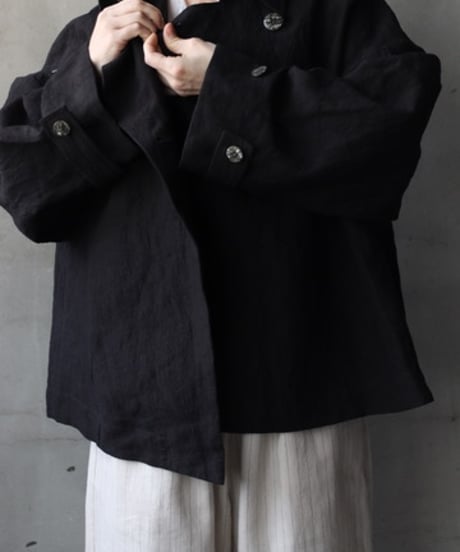 cavane キャヴァネ / Short trench JK Linen100ショートトレンチ / ca-26044