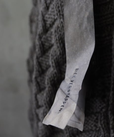 BIEK VERSTAPPEN / HAND KNITTED CARDIGAN手編みニット / Bie-24025(KNH-big)