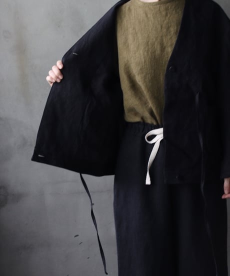 der antagonist デ アンタゴニスト / Potter Jacket linen100ジャケット/ J76BLSC26
