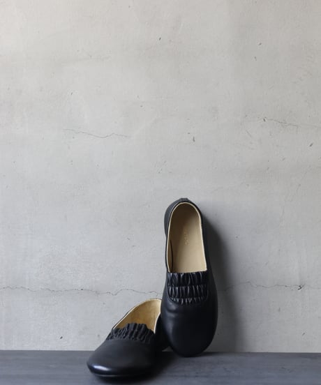 TATAROU with cavane limited shoes /【受注生産】Shirred slip-on Lamb靴 / Tat-26001