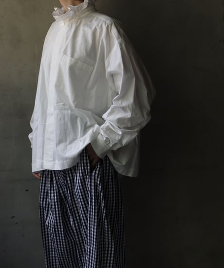 NATIVE VILLAGE ネイティブヴィレッジ / Cotton.Hフリルスタンドオーバーシャツ / na-23018