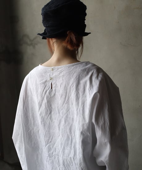 cavane キャヴァネ / Tunic long-sleeve Cotton100Jacquardシャツ / ca-26024