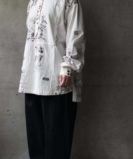 ALEKSANDR MANAMISアレクサンダーマナミ/ LES CREATURES TONGUE SHIRT ORNAMENTシャツ / am-25003