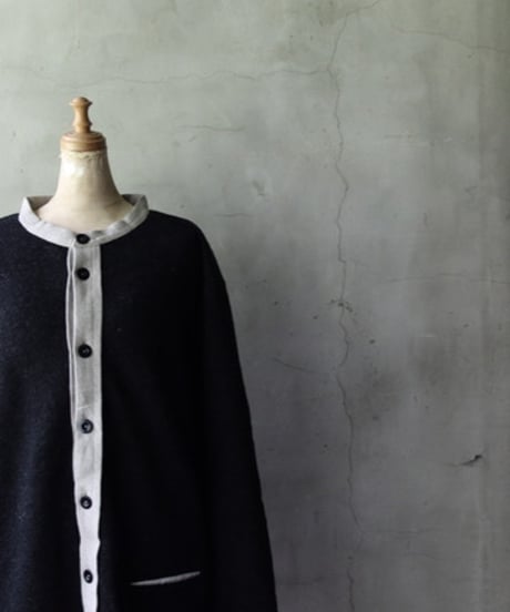 KLASICA クラシカ / Cleric 2tone Cardigan " BLACK DOG BOLD "カーディガン / kl-25029