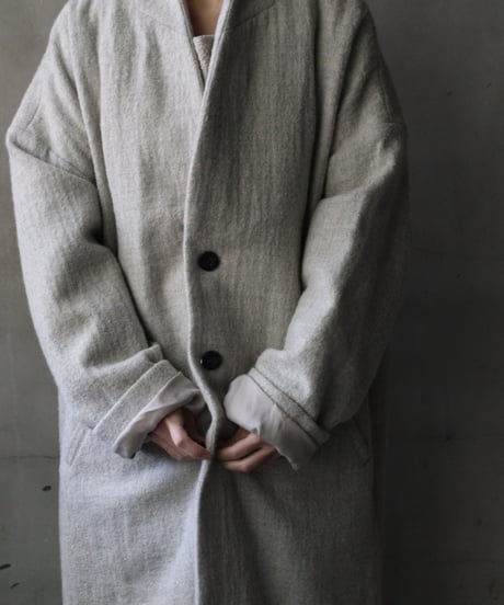 cavane キャヴァネ / Traditional Wool100 Herring-Bone Over Coatコート / ca-25158